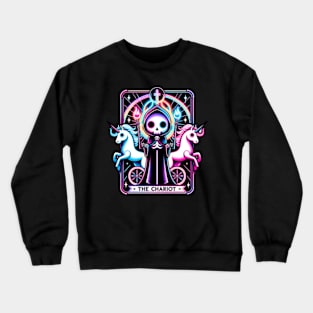 The Chariot Tarot Card Kawaii Cute Pastel Goth Crewneck Sweatshirt